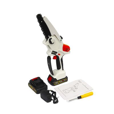 kraftworld Πριόνι κλαδέματος 15cm λάμα αλυσίδας x2 μπαταρίες x1 αλυσίδες